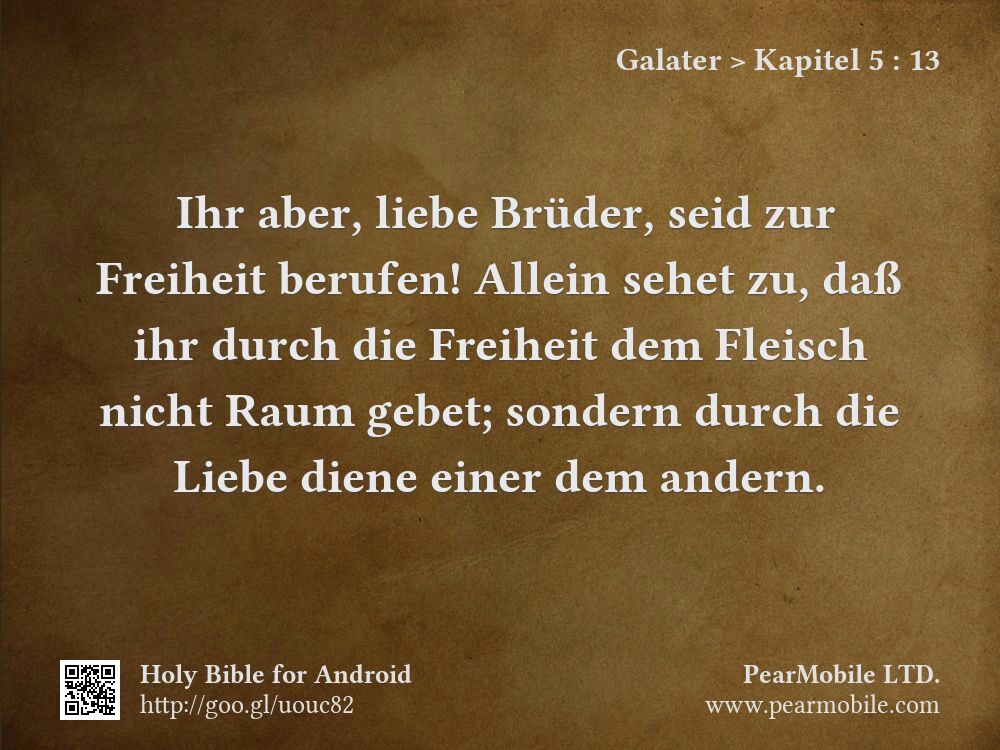 Galater, Kapitel 5:13